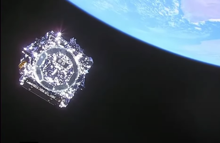 Teleskop Jamesa Webba na obežnej dráhe okolo Zeme [NASA]