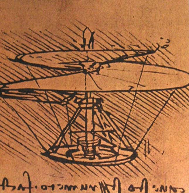 Nákres Leonarda da Vinciho [Wikimedia Commons]