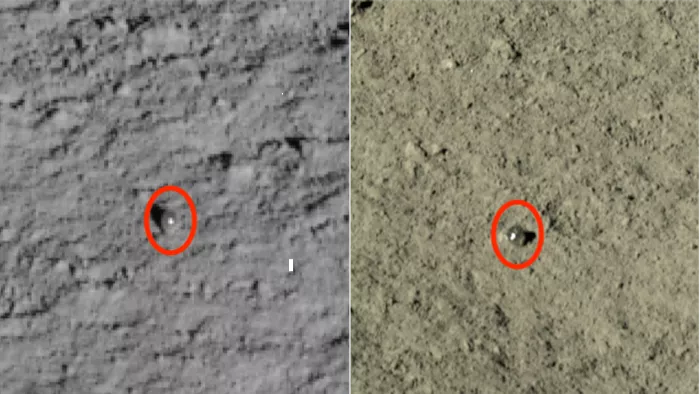 Sklenené guľôčky, ktoré objavil rover Yutu-2 [Xiao et al., Science Bulletin]