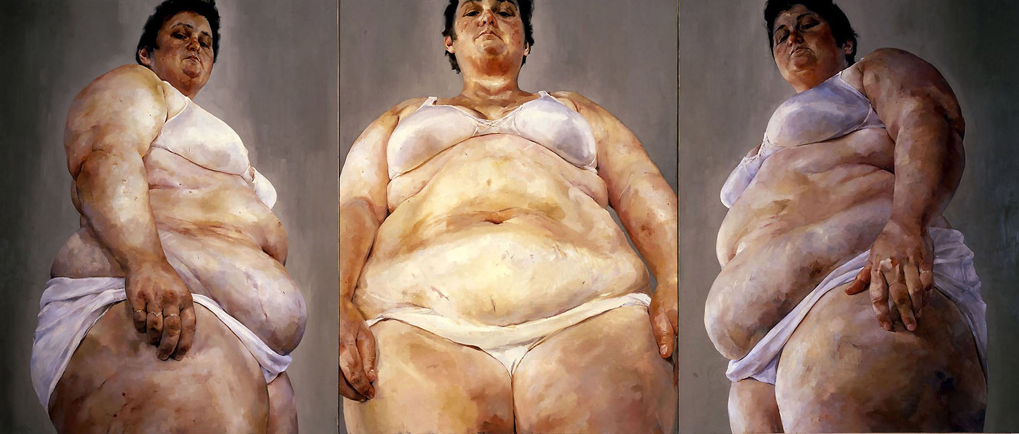 Jenny Saville: Monumentálne autoportréty a obrazy mohutných žien